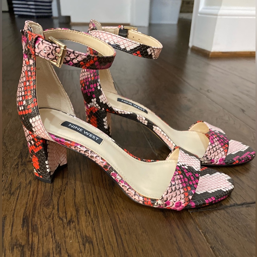 🌟Like New🌟Nine West Snakeskin Heels